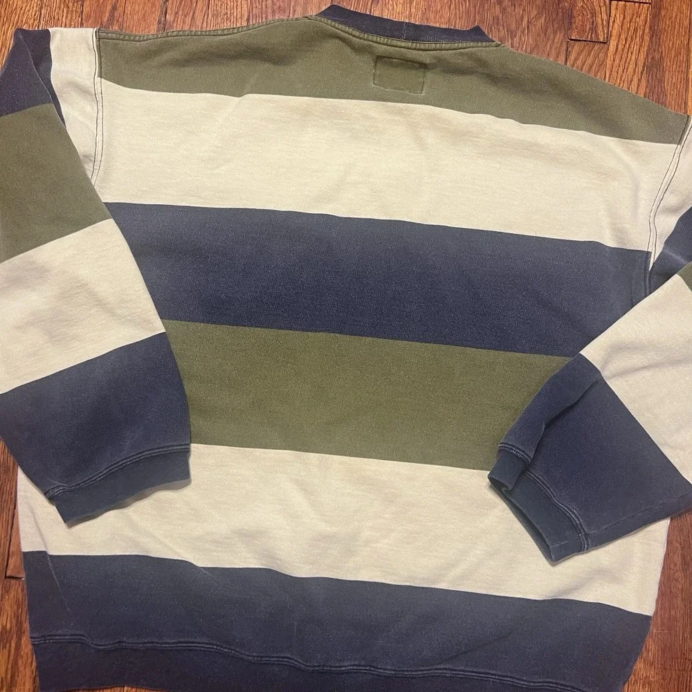 Guess American Tradition Sweater Vintage Men's Size Medium Striped Cotton Multi